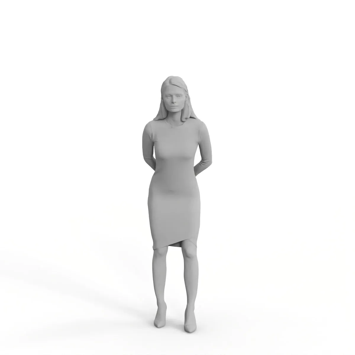 Casual Woman | mus0007hd2o01p01s | Ready-Posed 3D Human Model (Woman / Still)