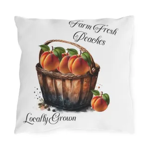 Home Grown Peaches Outdoor Pillows