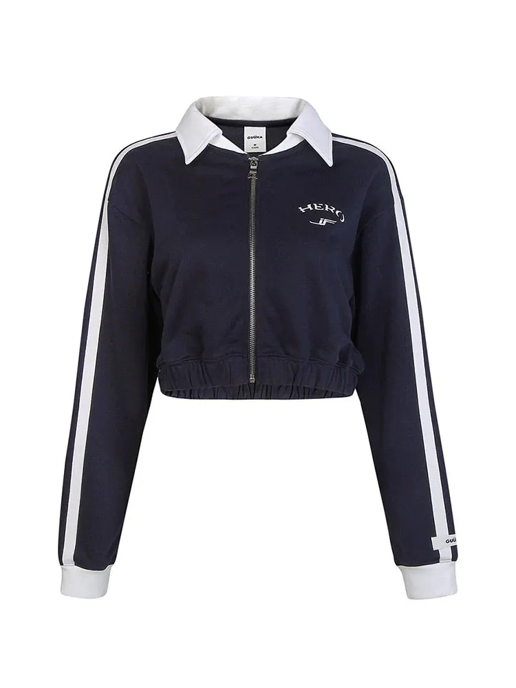 Lapel Jacket American Sporty Short