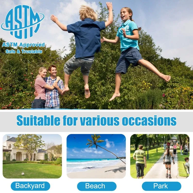 Outdoor Trampoline Bounce Combo with Safety Closure Net Ladder-14 ft