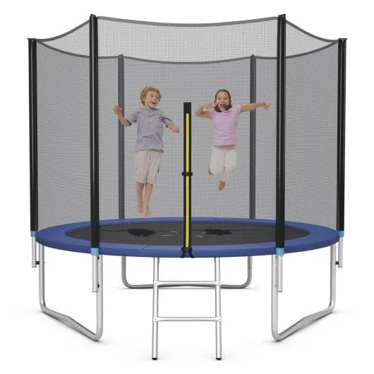 Outdoor Trampoline Bounce Combo with Safety Closure Net Ladder-16 ft