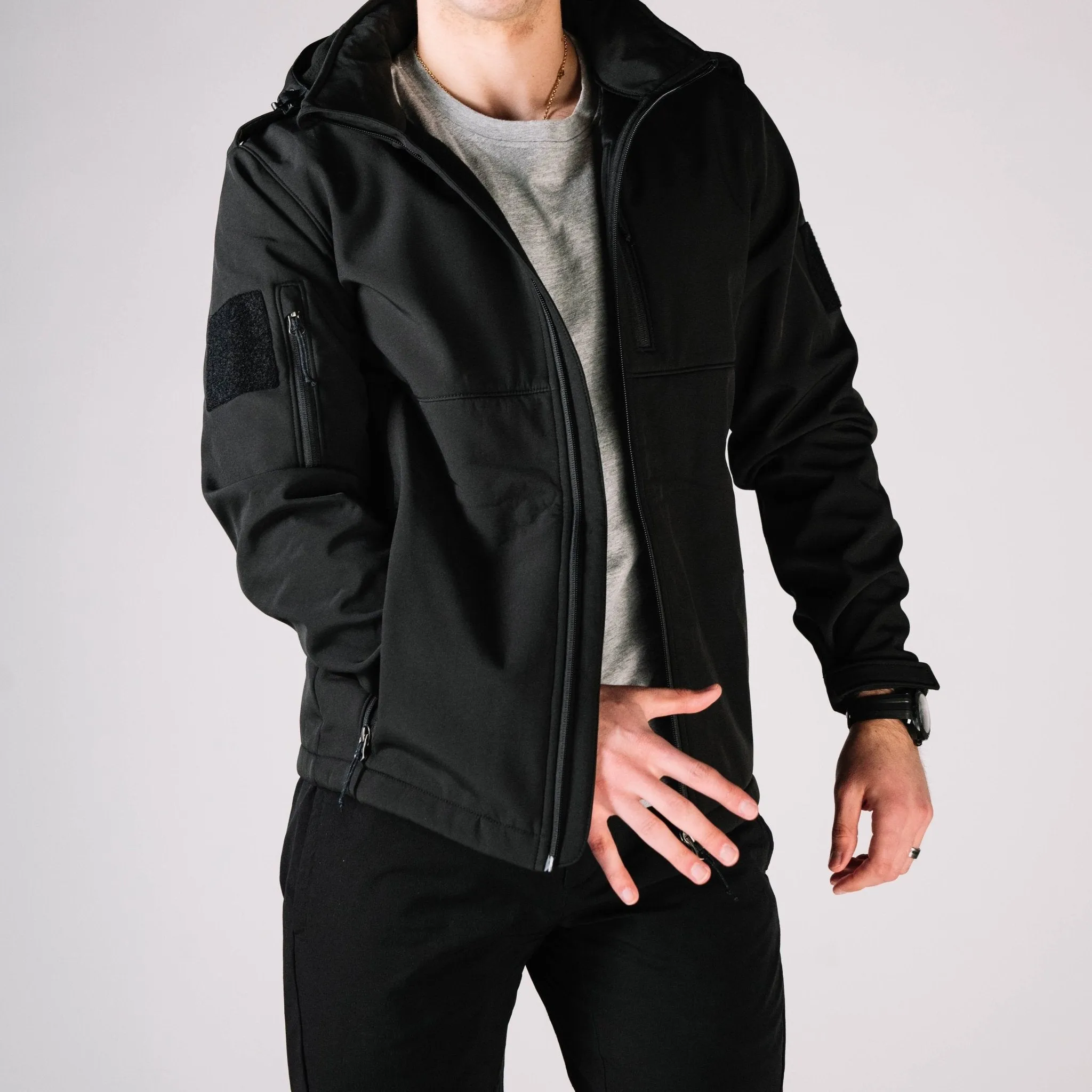 Tactical Jacket Alpha - Midnight Black