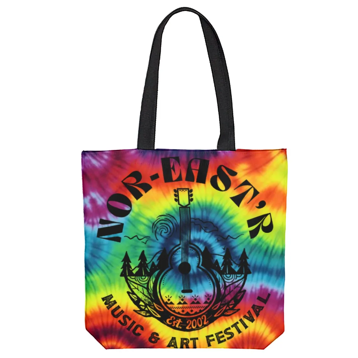 Tie Dye with logo - Tote Bag 13x13