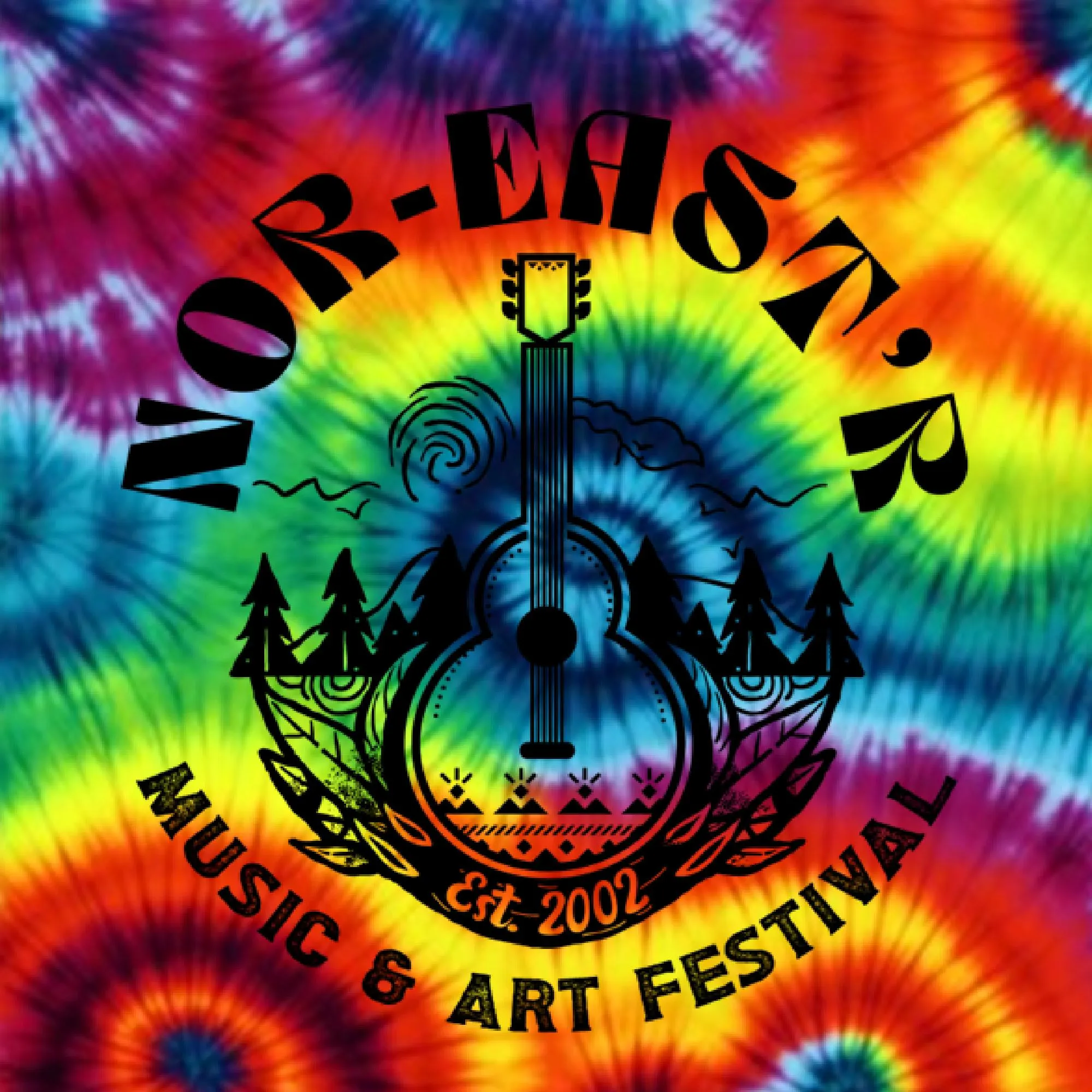 Tie Dye with logo - Tote Bag 13x13